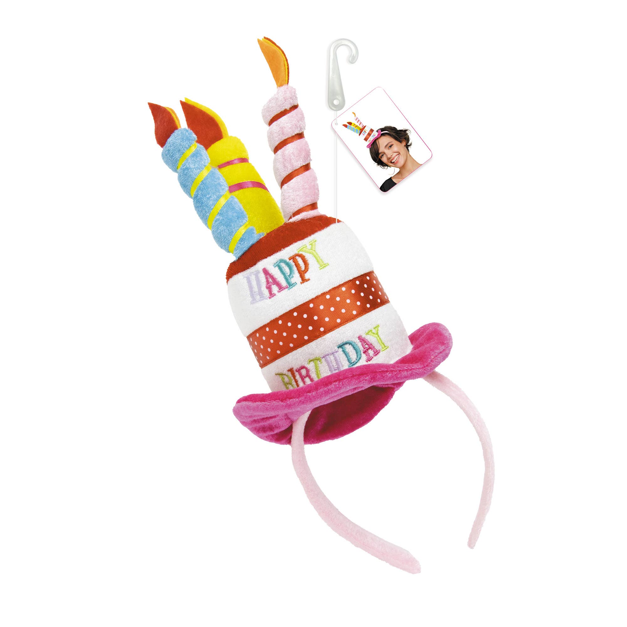 Party Pro – Großhandel Kostüm – Erwachsene – Haarreif mit Geburtstagskuchen und Kerzen1