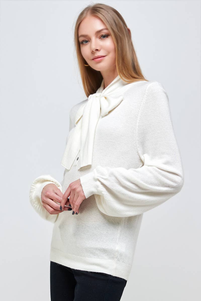 OLIVE MAUVE - Wholesale Knit Sweater - Women's - ST# FCL1260SW Tied neck henley sweater top8