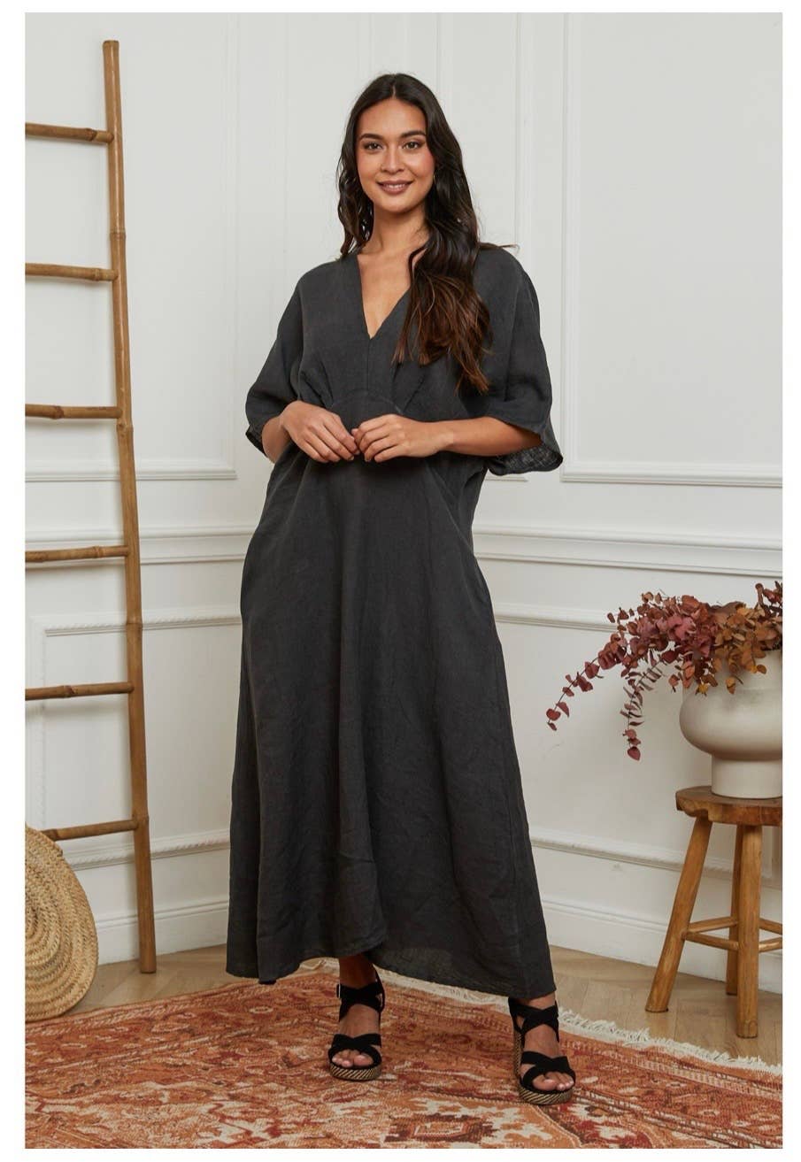 LÉA & LUC - Wholesale Dress - Women's - 100% linen dresses REF. 10302