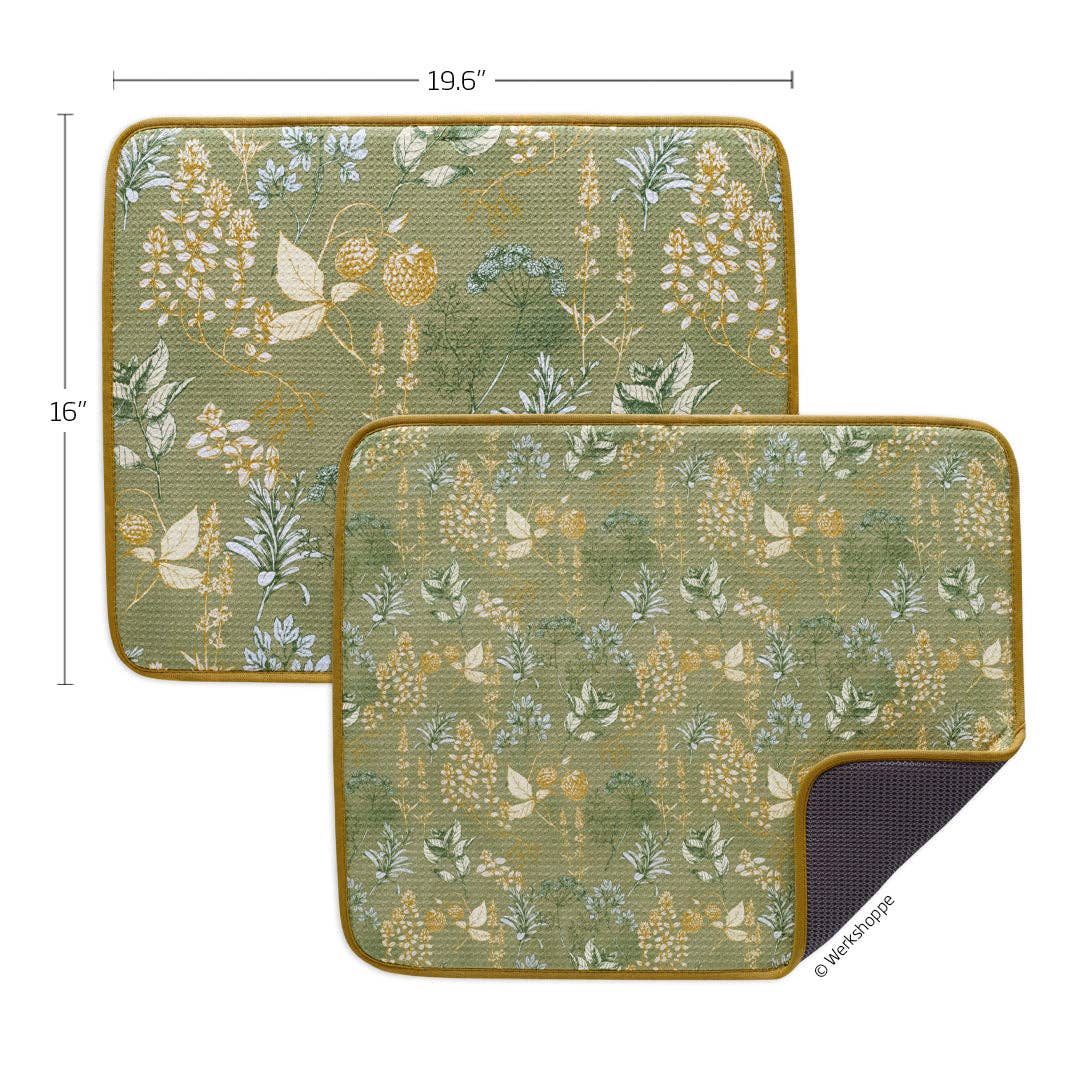 WerkShoppe - Wholesale Dish Drying Mat/Rack - Kitchen Herbs Dish Drying Mats4