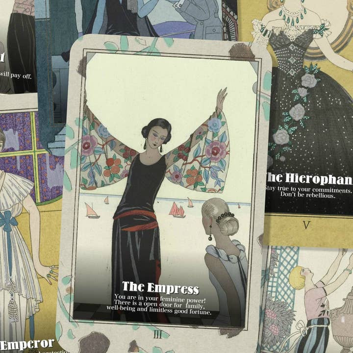 Ibiza Tarot USA - Vente Cartes de tarot - Tarot Art Déco - 22 Arcanes majeures1