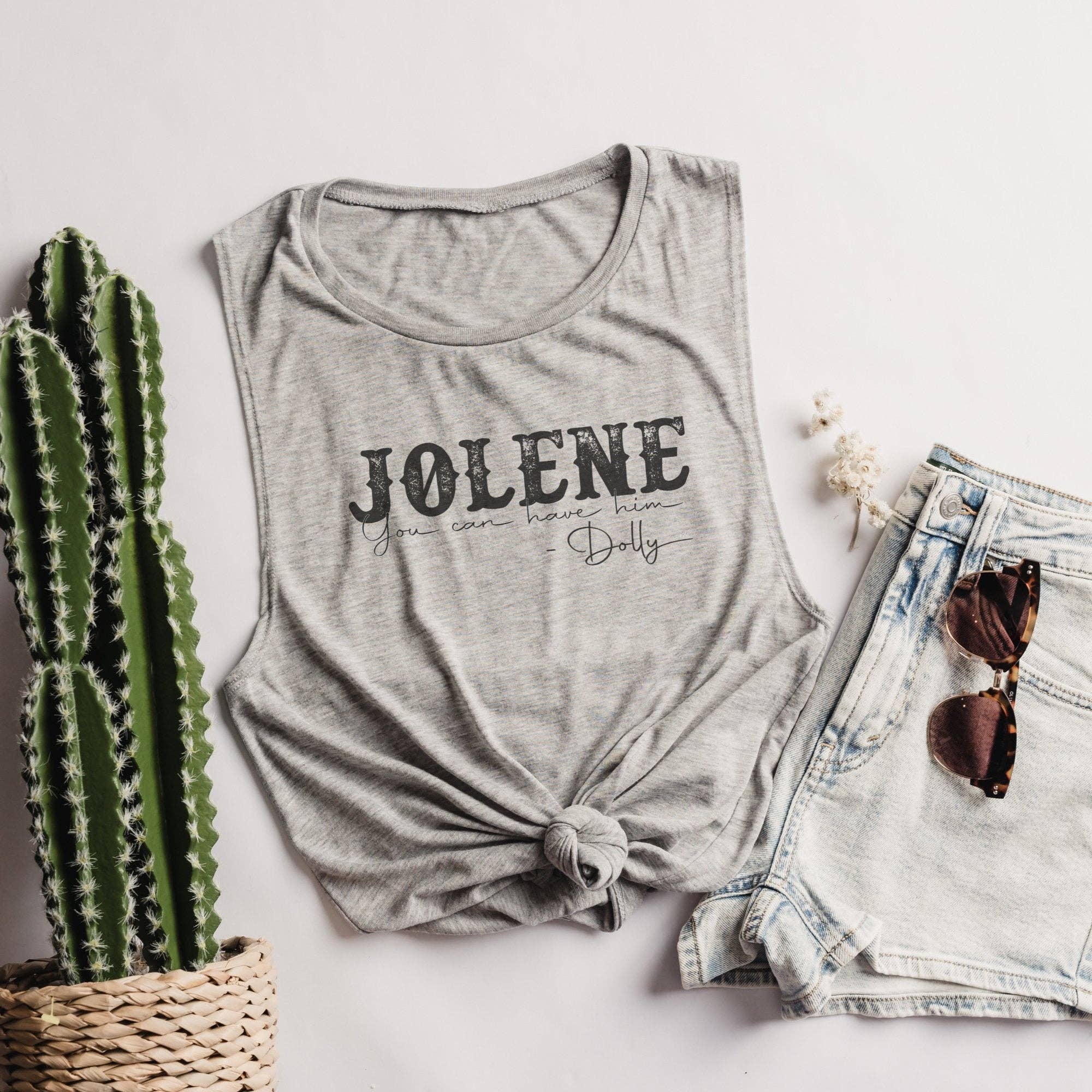 Trendznmore - Modern Graphic Apparel - Wholesale Tank Top - Women's - Jolene You Can Have Him Bella Canvas Muscle Tank Top2