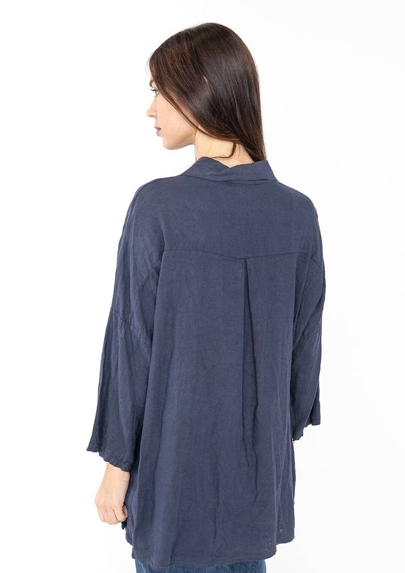 LINEN & COTTON HOUSE – wholesale Tröja med knappar – Dam – VISKOS LINNESKJORTA 45912 VÅRSOMMARKLÄDER14