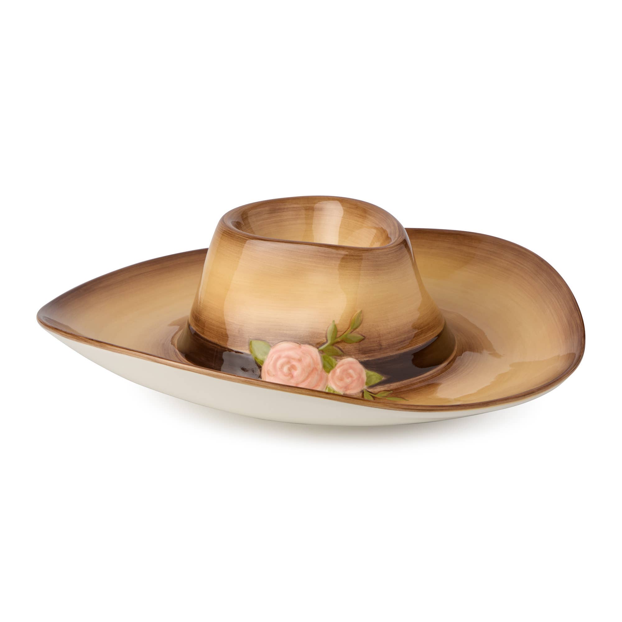 Certified International – Engroshandel Serveringsservice til forretter – Rosewood Ranch 3-D Cowgirl Hat Chip & Dip 39,4 cm x 35,6 cm 227 g1