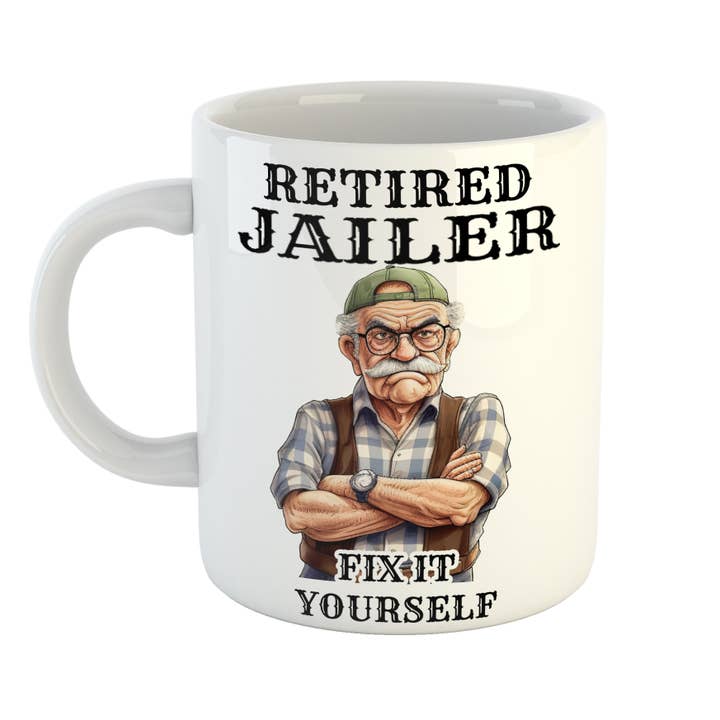 Retired Jailer Fix It Yourself Mug for wholesale by Just The Shirt