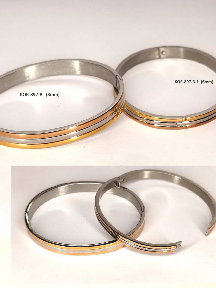 Pulseira de punho forrada a 2 tons por atacado de D LINE