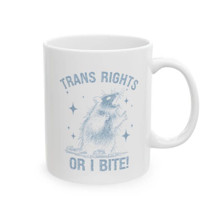 Kennidi Co. - Wholesale Coffee Mug - Trans Rights or I Bite Mug