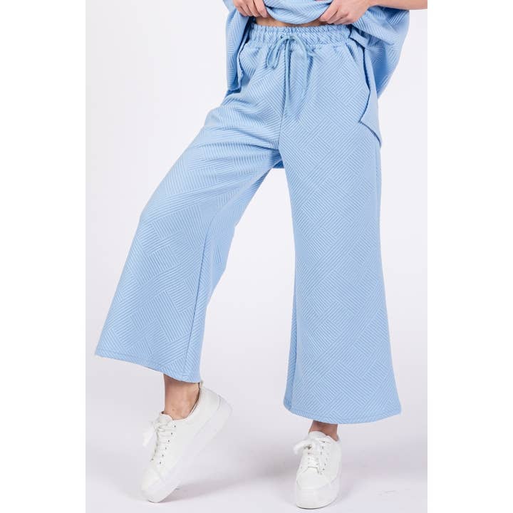 Veveret – wholesale Athletic sweatpants/jogging bottoms – Women's – Patterned French Terry Wide Pants11