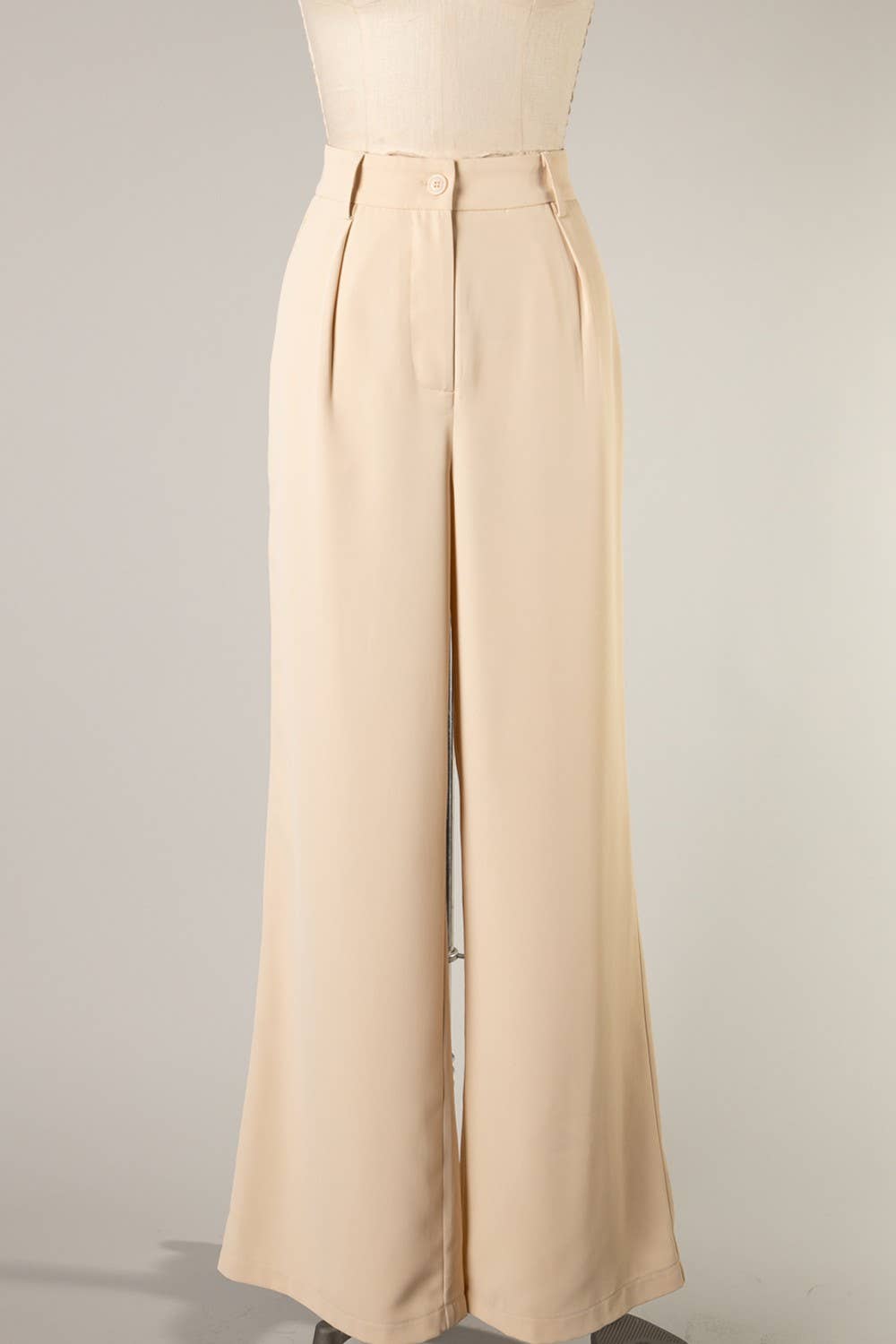 Fascination by Intrend - Vente Pantalon – femme - Pantalon taille haute à jambes larges I-FSP1222