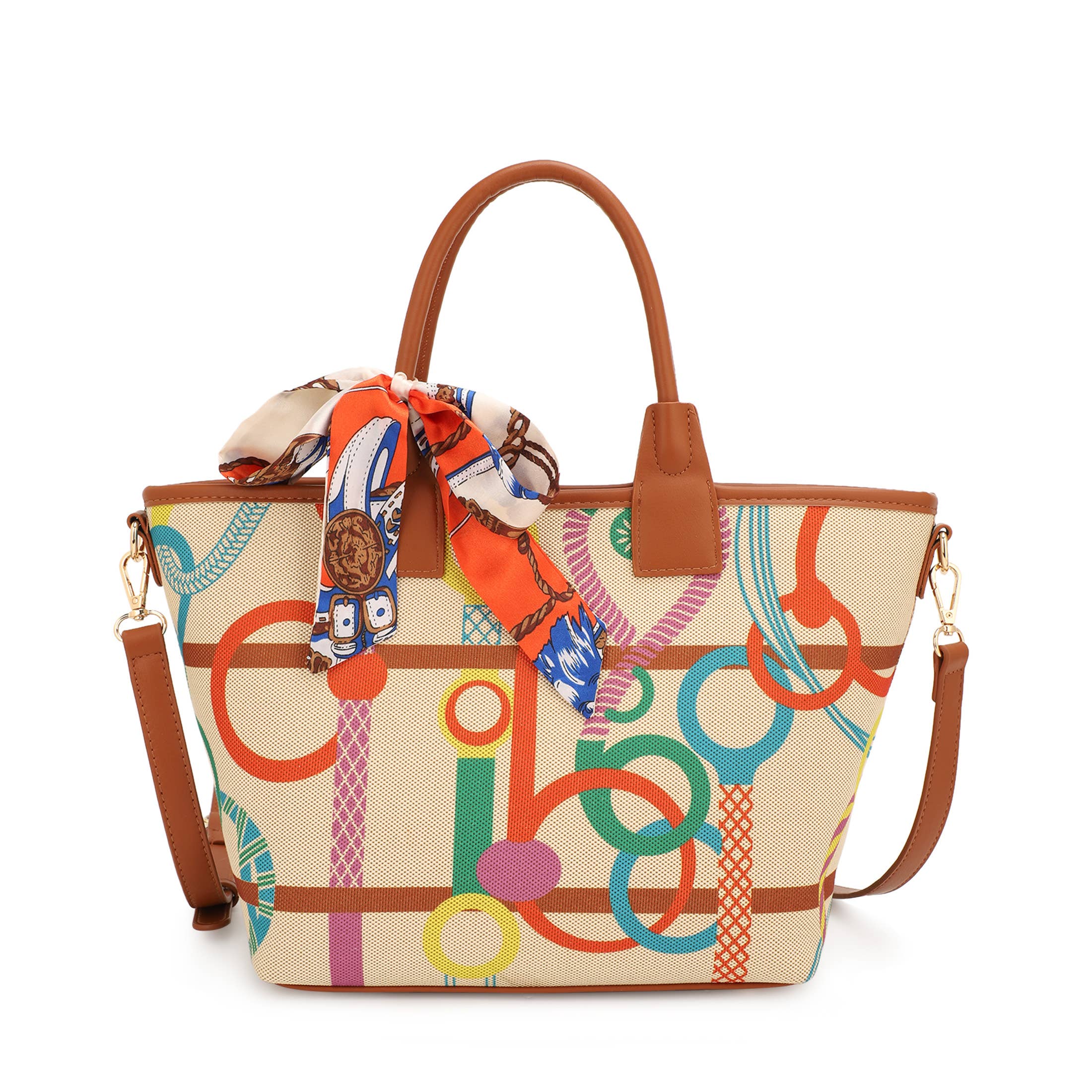 KAYLA+AVA - Wholesale Tote Bag - Women's - SHRIYA PRINTED TOTE BAG WITH SCARF7