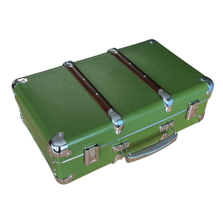 Kinderkoffertjes.nl - Wholesale Luggage - Suitcase 40 cm OLIVE GREEN1
