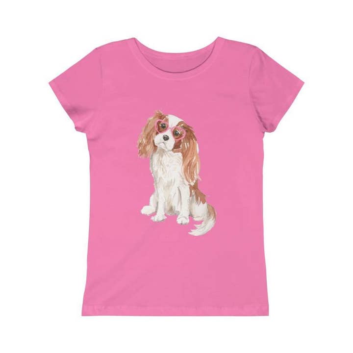 Pink N Paw - Wholesale Screen Printed T-Shirt - Kids - Cavalier Lover - Cute Kids Shirt6