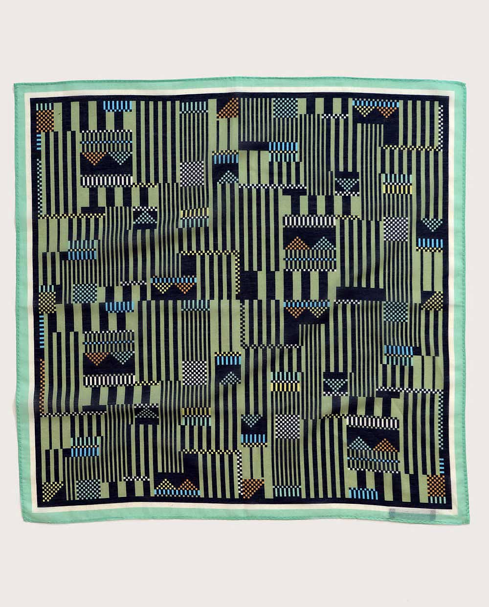 Haferkorn & Sauerbrey - Vente Écharpe – unisexe - Foulard Morocco en mélange soie-coton, 60 x 60 cm