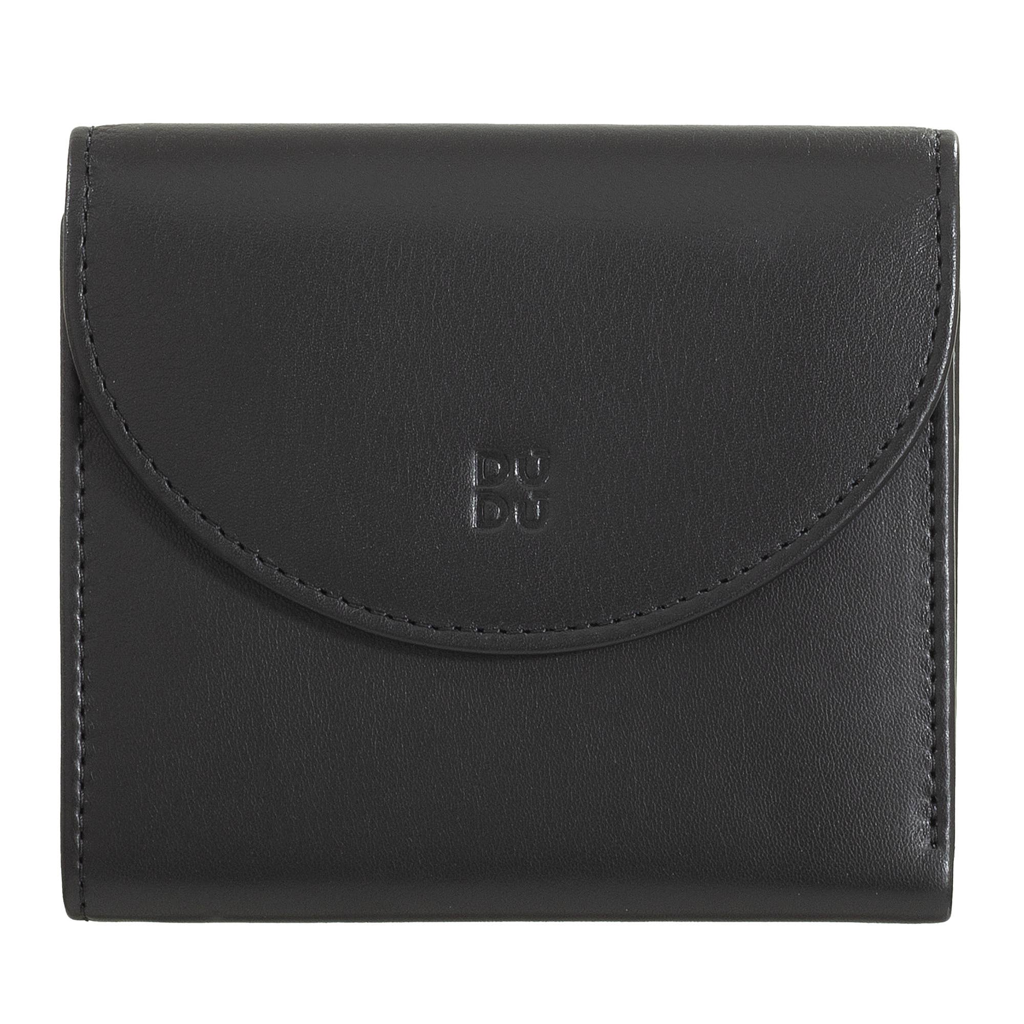 dudu - Wholesale Wallet - Women's - Dudu Small Leather Women'S Rfid Wallet With Zip Black0