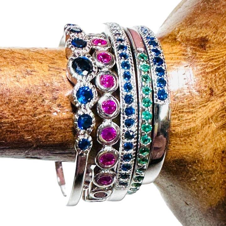 Gemstone Stacking Ring for wholesale by Janine’s Jewelry Design