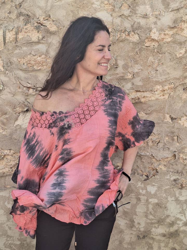VIKY PONCHO for wholesale by Mandala by Mallorca