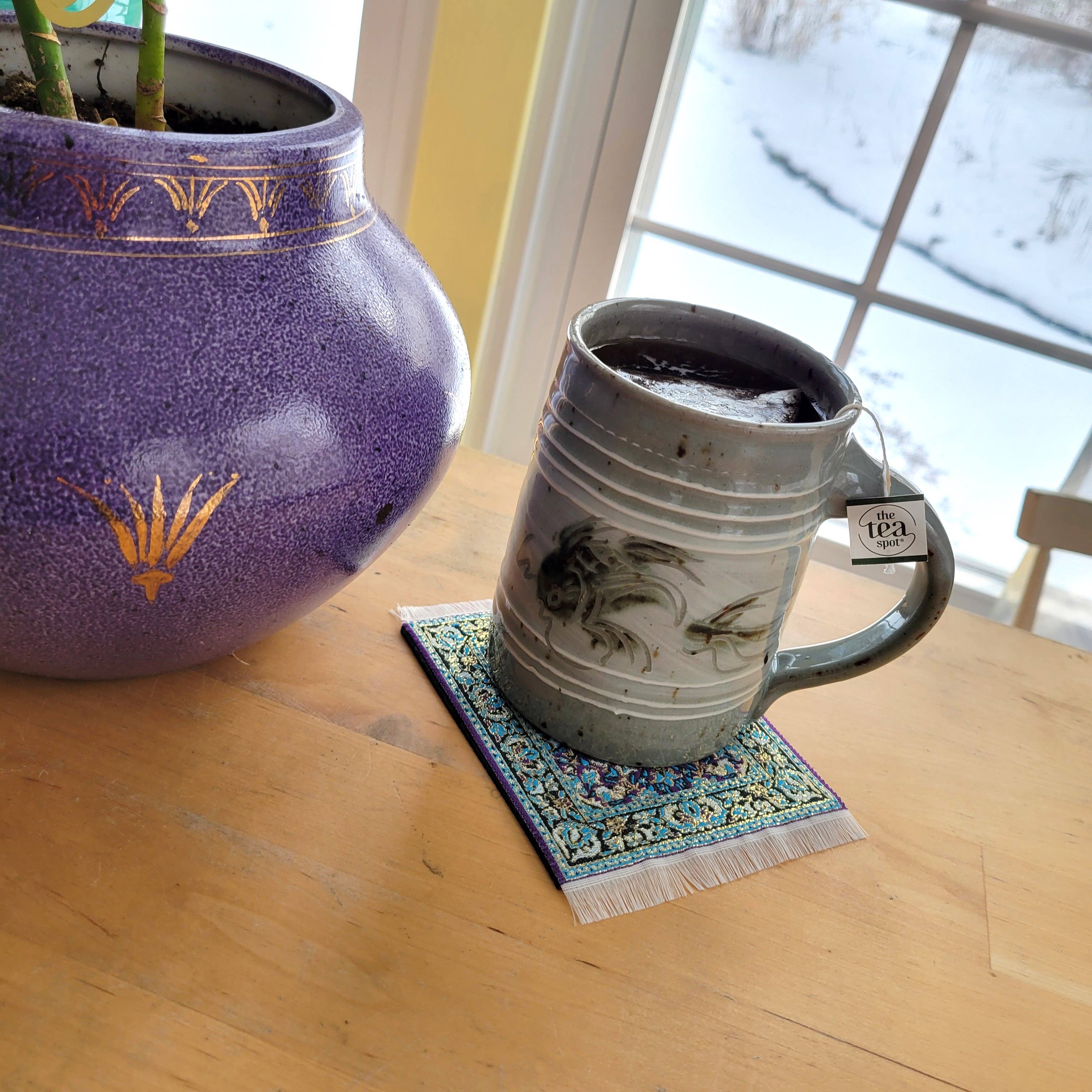 Eclectic Woodchuck - Wholesale Coasters - Turkish Rug Drink Coaster in Assorted Patterns2