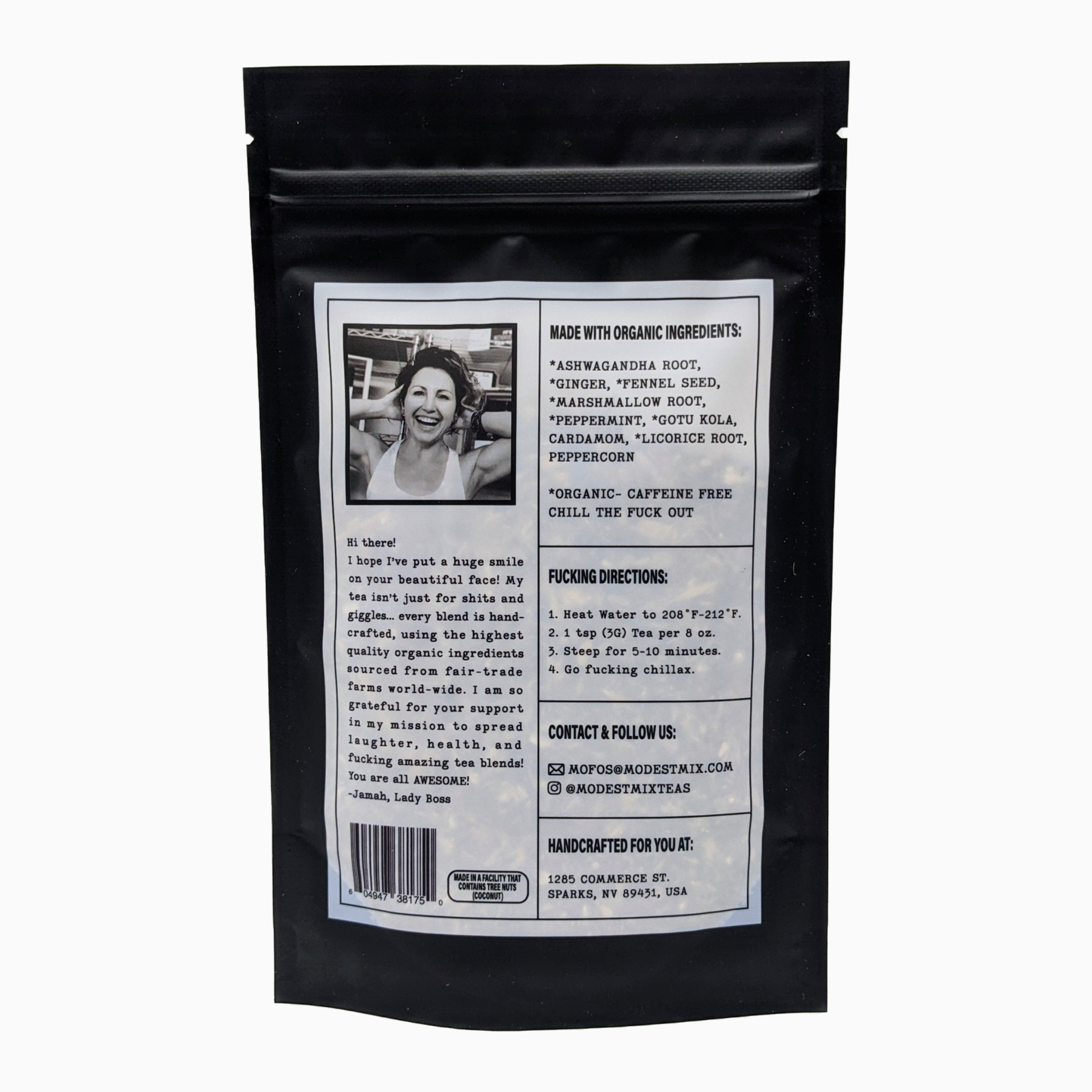 ModestMix Teas - Vendita all'ingrosso Tè sfusi - Rilassati, cazzo - Sacchetti di foglie sfuse biologiche da 2oz1