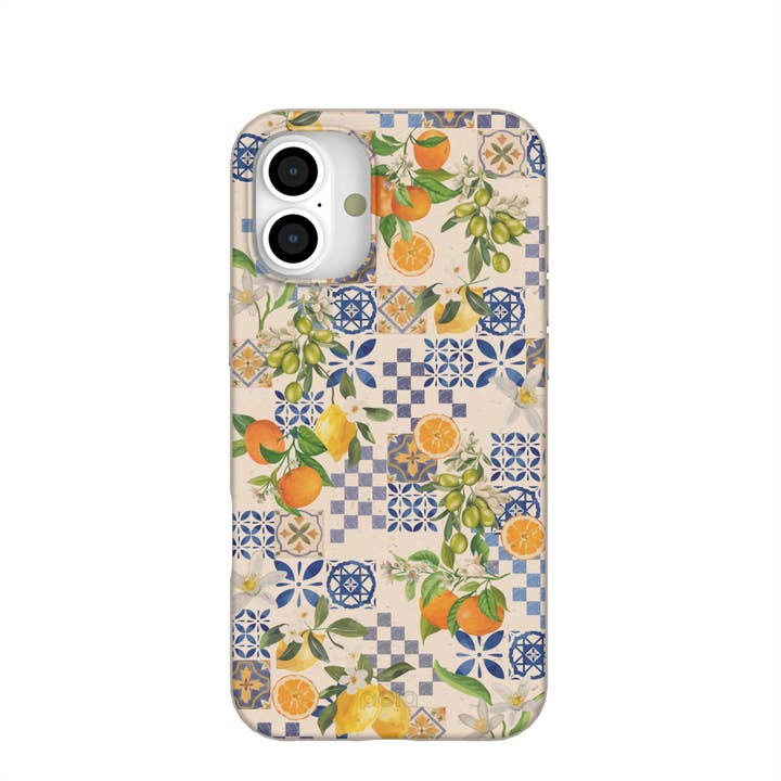 Coque Seashell Amalfi Fruits pour iPhone 16 Plus pour la vente par Open Mind Developments Corporation