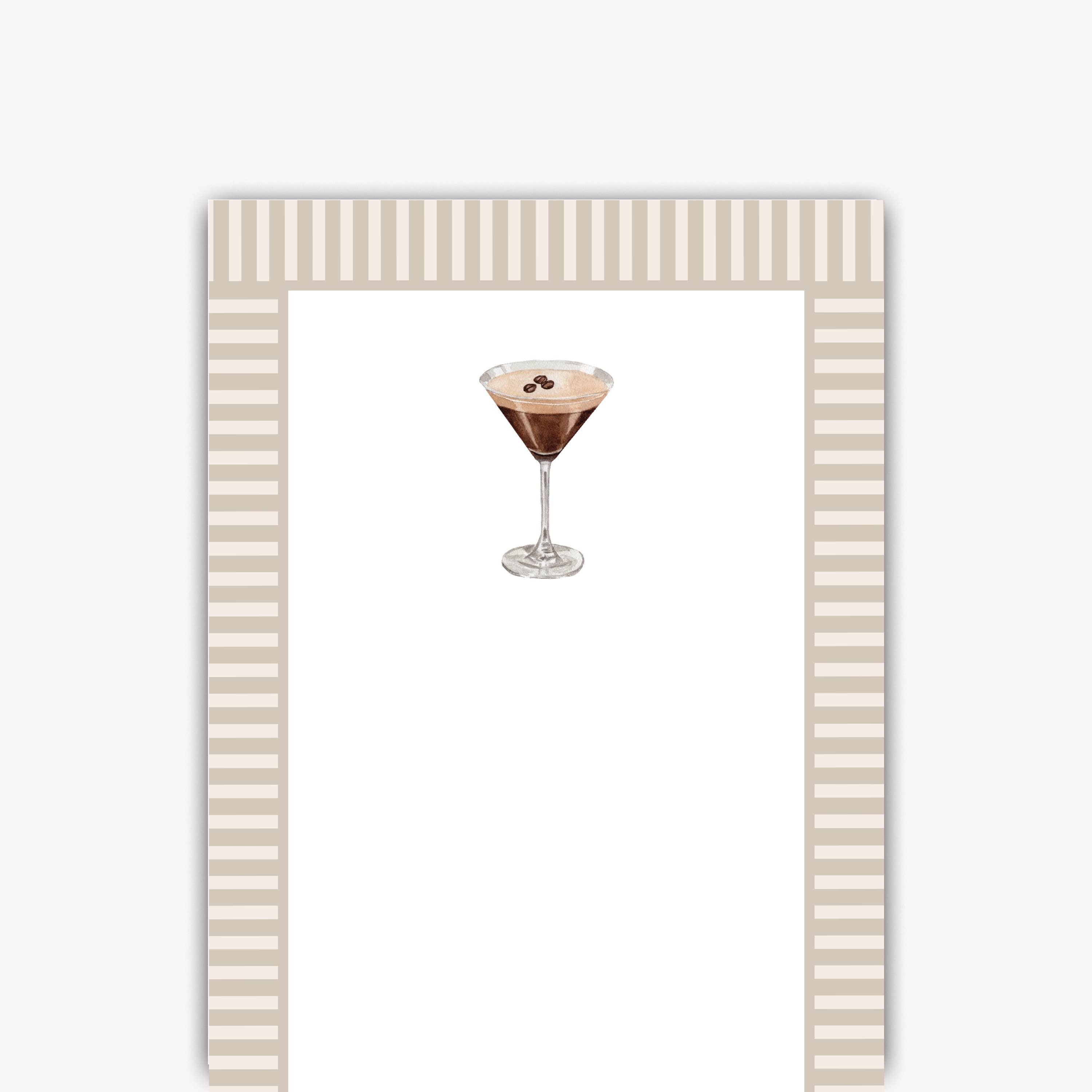 Casey Jo Paper Co. - Wholesale Notepad - Espresso Martini Skinny Notepad1