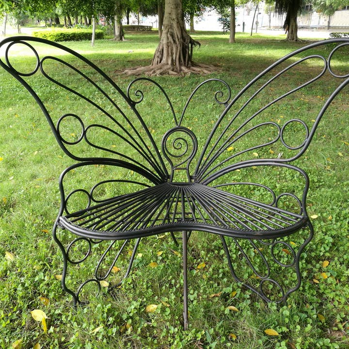 Antique Black Butterfly Chair for wholesale by Hi-Line Gift Ltd.
