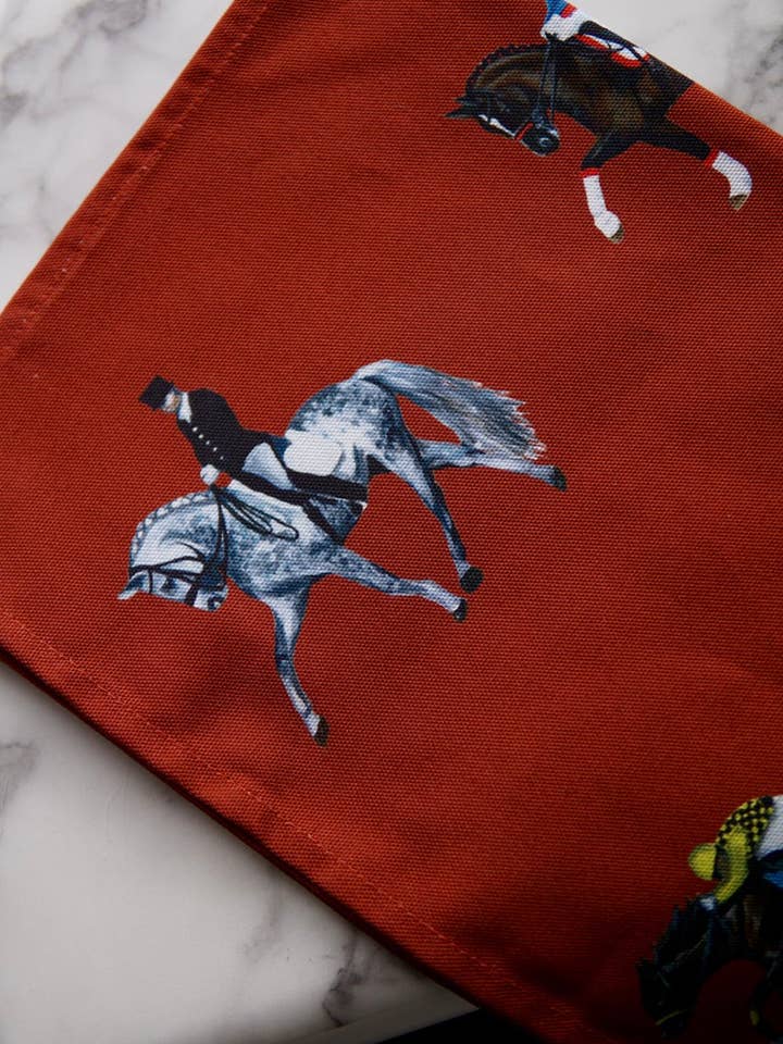 Dressage & Racehorses 100% Cotton Tea Towels for wholesale by Jessica Anderton Designs Limited