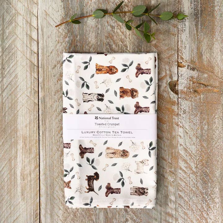 Muddy Paws Tea Towel for wholesale by Toasted Crumpet