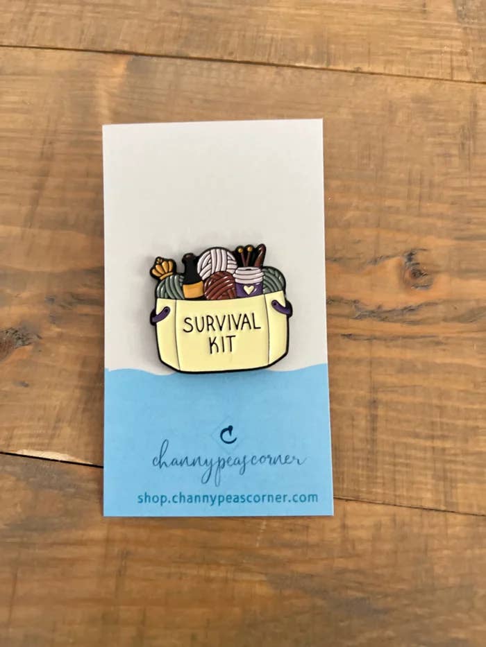 Survival Kit Enamel Pin (Spring Colors) for wholesale by Channypeascorner