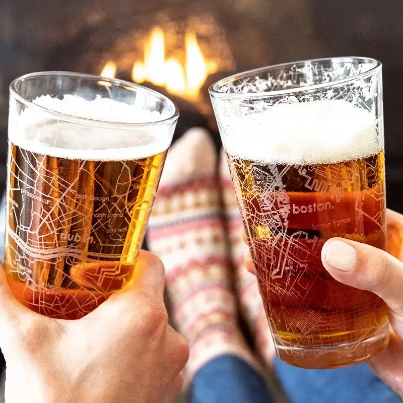 Well Told - Wholesale Beer Glass/Mug - Savannah, GA City Map - St. Patrick's Day - 16 oz Pint Glass4