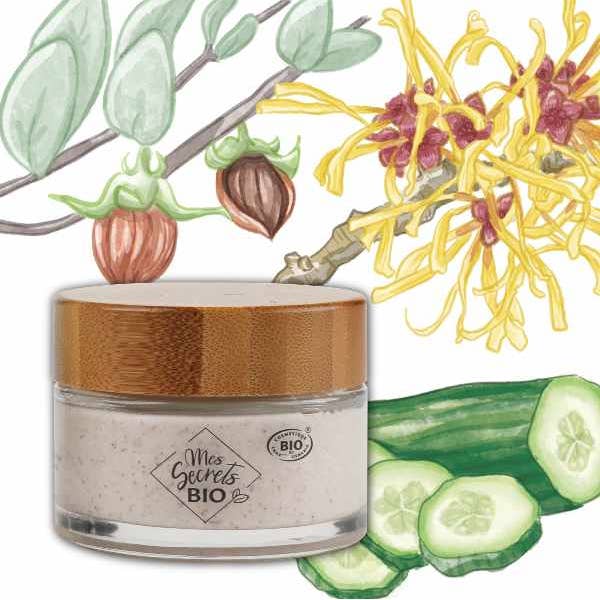 Gommage visage hydratant bio "Grain de folie" - 50 ml pour la vente par MES SECRETS BIO