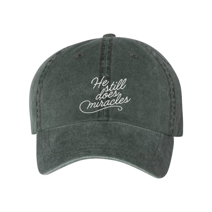 Scripted Pearl - Wholesale Baseball Cap - Unisex - He Still Does Miracles Embroidered Christian Baseball Cap11