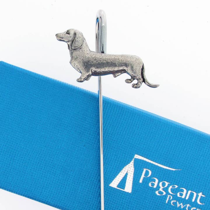 Dachshund Dog Pewter Bookmark for wholesale by Pageant Pewter