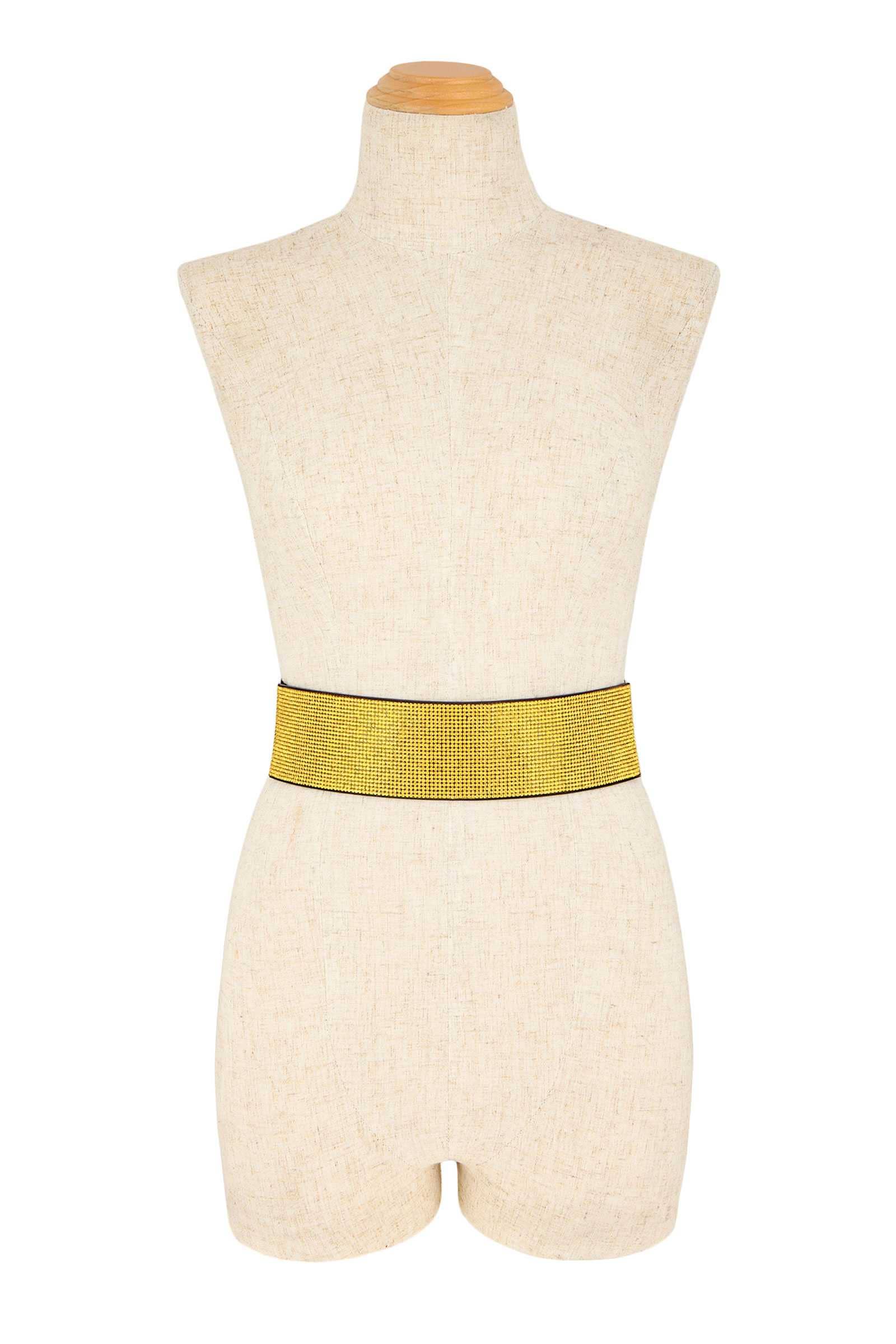 Shop Neighbors – wholesale Belt – Women's – Full Rhinestone Bar Elastic Belt3