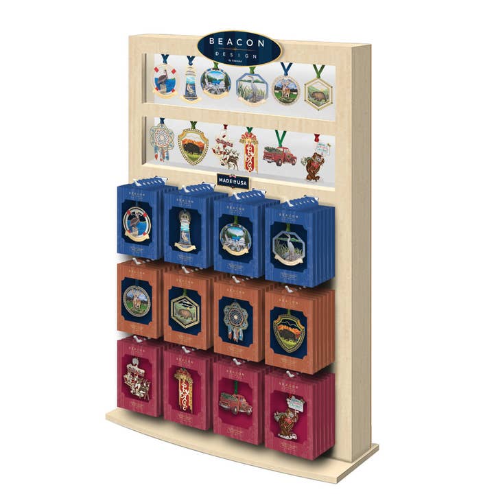 Upplyst disk/slatwall-display för wholesale av Beacon Design