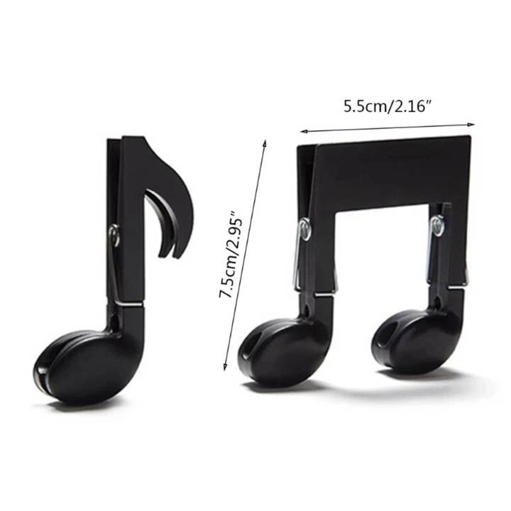 Homerely (We Cover All Import Duties) - Venta al por mayor Utensilio/dispositivo de cocina - Juego de 2 clips para bolsas de almacenamiento de alimentos con notas musicales1