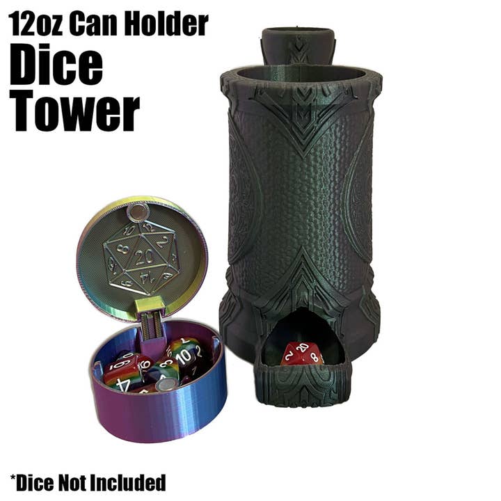 American Carver LLC - Wholesale Dice - Dragon Slayer 12oz Dice Tower Mug | TTRPG, D&D, CoC