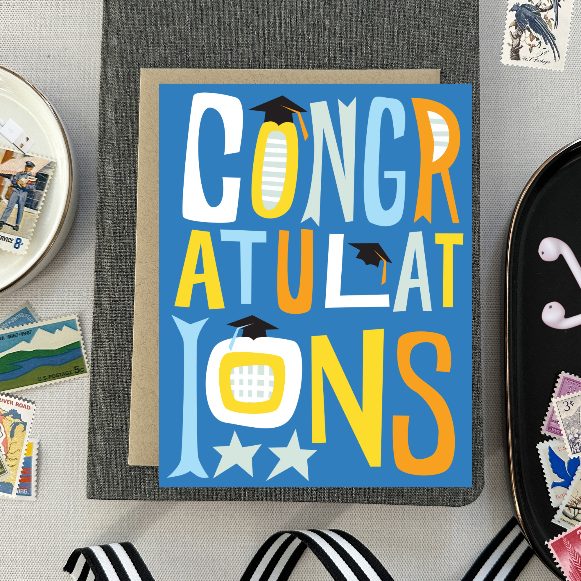 Barone and Co. - Wholesale Graduation Card - Funky Congrats Graduation Card3