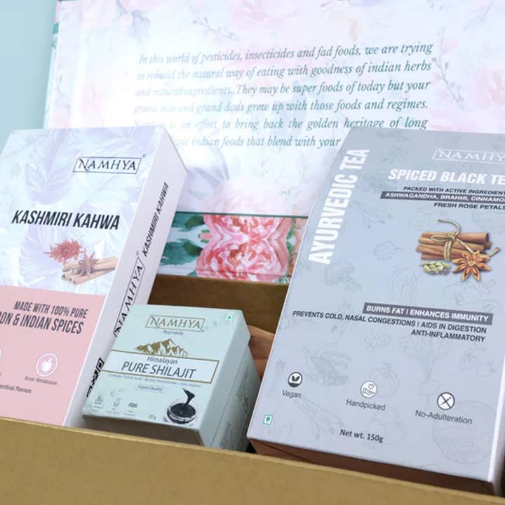 Coffret cadeau Namhya Boost Vitality Ayurvedic | Ensemble de 3 articles pour la vente par Namhya Ayurveda