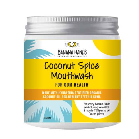 Banana Hands - Wholesale Mouthwash - Coconut Spice Mouthwash for Gum Health