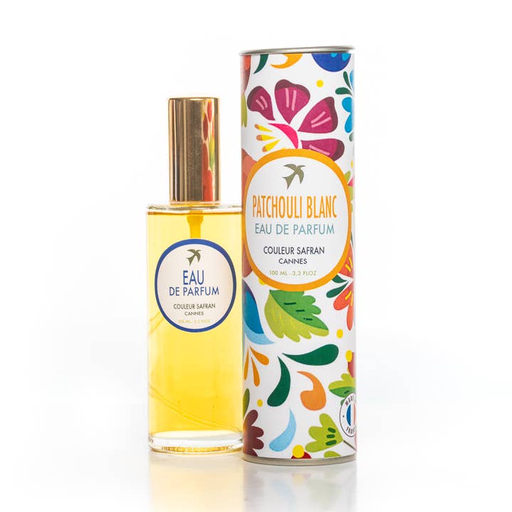 Patchouli Blanc Eau de Parfum 100 ml - made in Grasse, France for wholesale by Couleur Safran Parfums