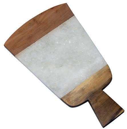 India Handicrafts Inc - Wholesale Cheese Board - Marble & Wood Cheese Tray1