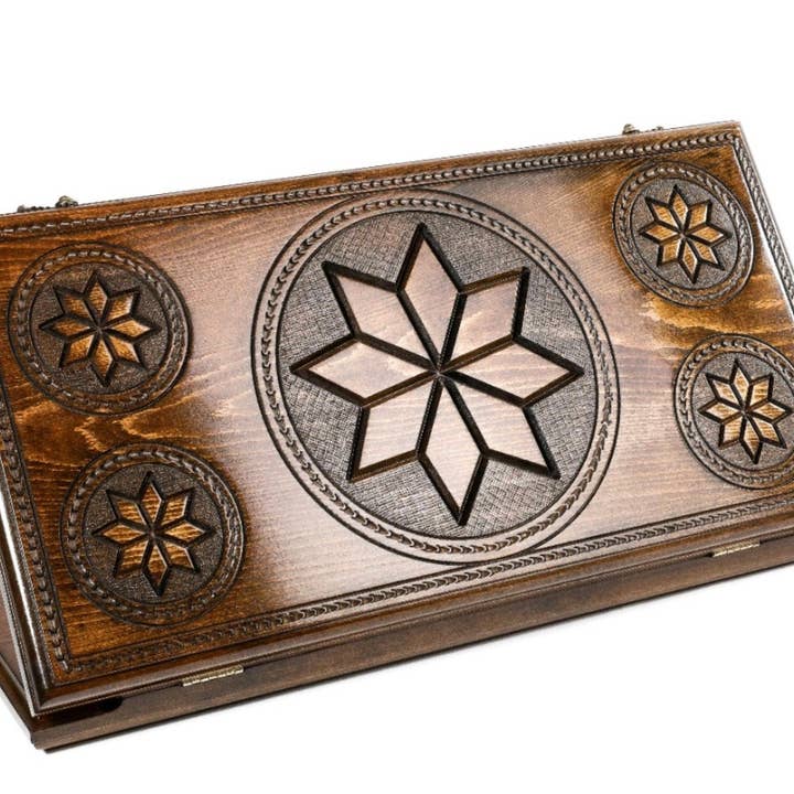 Octagram Scorpion backgammon classic24" x 24" x 2" för wholesale av Hrachya Ohanyan