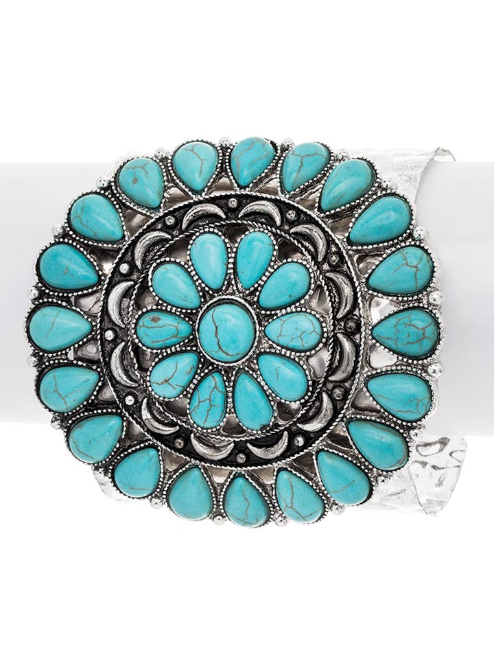 Oversize Round Natural Stone Bangle for wholesale by Artini Accessories