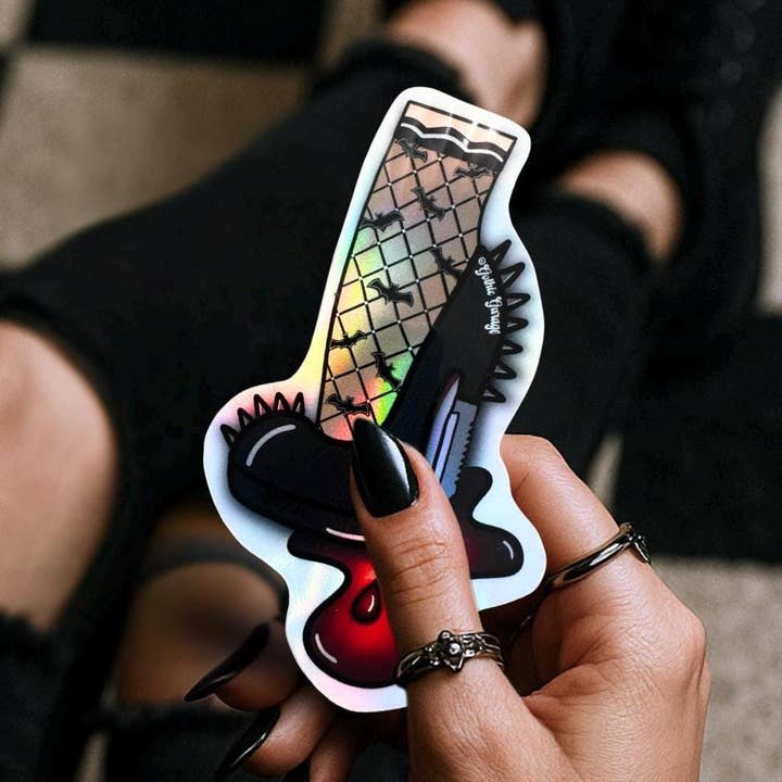 Killer Punk-klackar, Vattentät Die Cut-klistermärke, Välj mellan Glansig eller Holografisk, Perfekt för att Lägga till Rolighet på vilken Yta som helst för wholesale av Gothic Garage