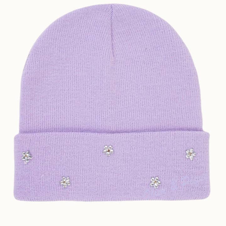 Olive & Pique - Wholesale Beanie - Women's - Ice Cream Dainty Flower Charmed Cuffed Beanie