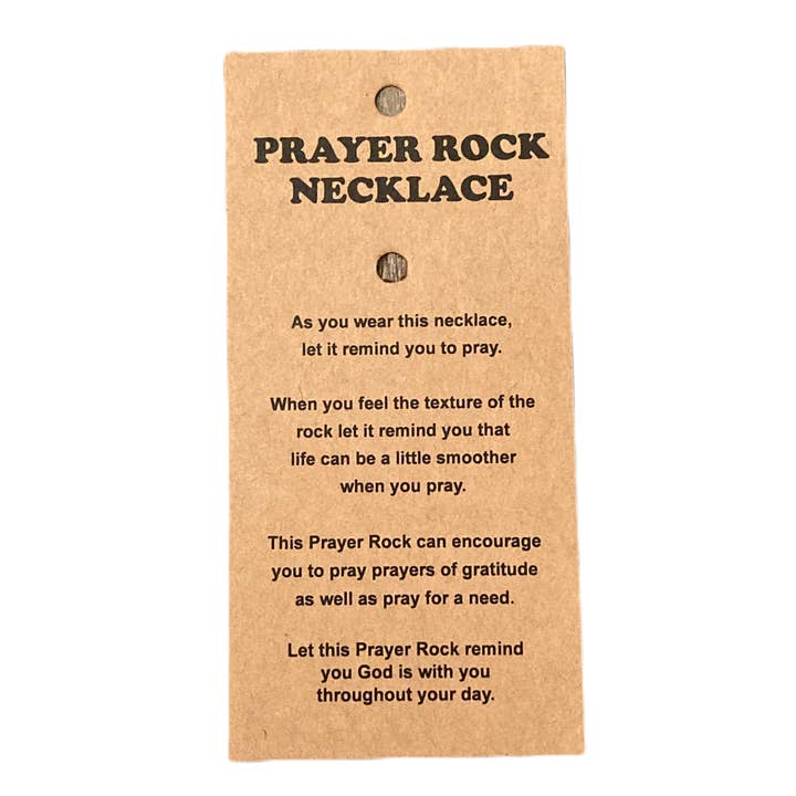 Joshua Jar - Wholesale Pendant/Charm Necklace - Prayer Rock Necklaces