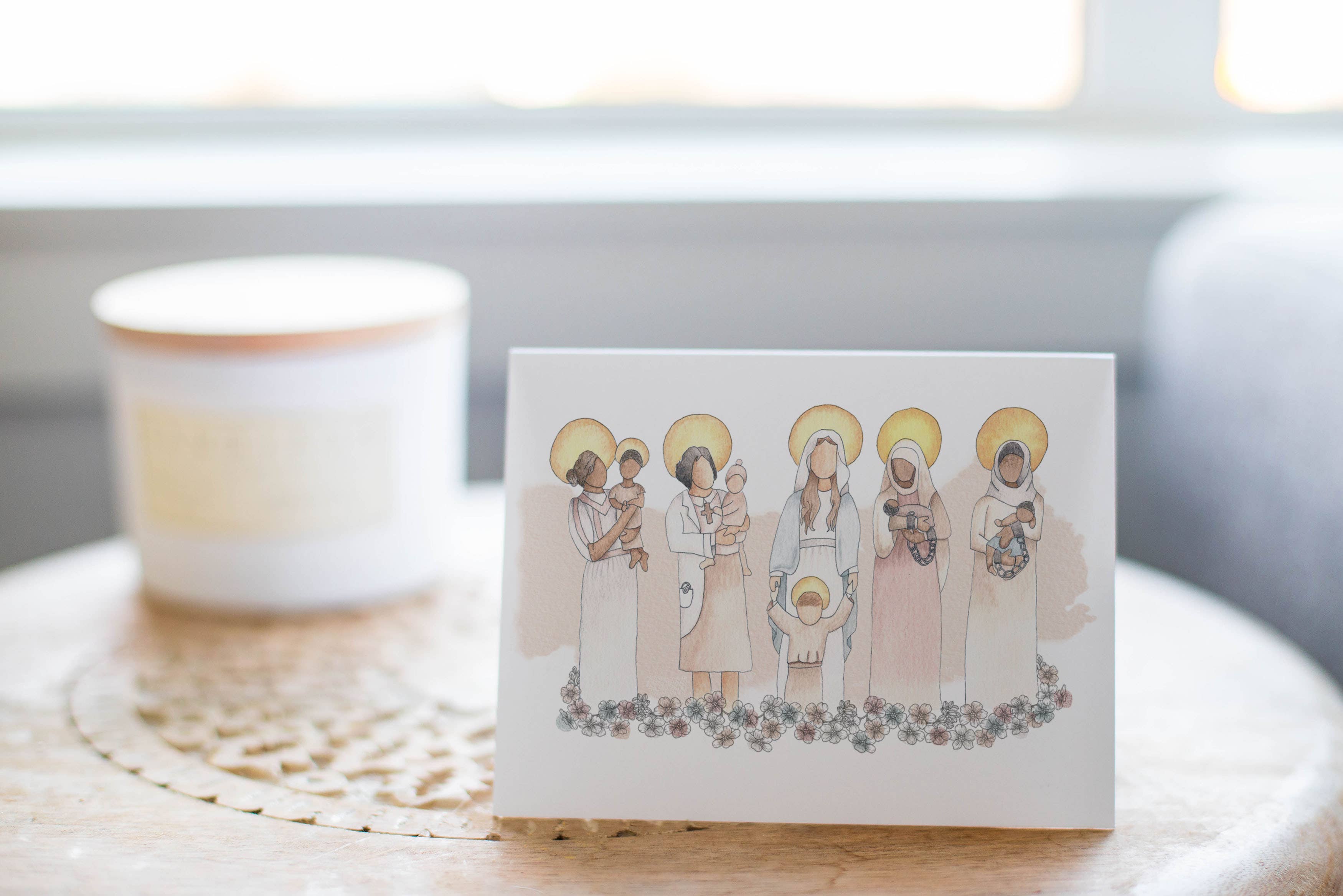 Light Bearer Designs - Wholesale Everyday Greeting Card - Mom Saints Greeting Card