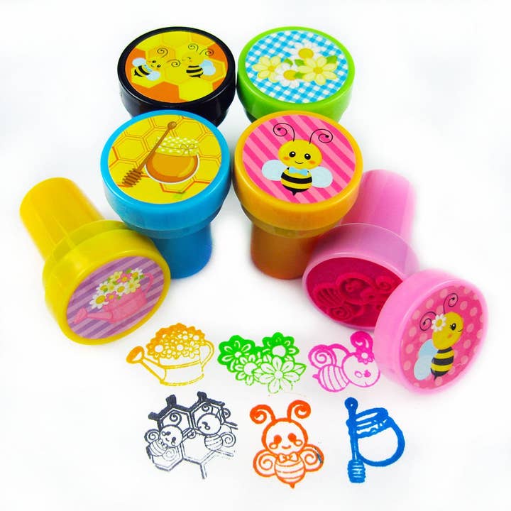 Tiny Mills - Wholesale Decoratieve stempel - Kinderen en baby - Bijenstampers voor kinderen, Bumble Bee Feestartikelen1