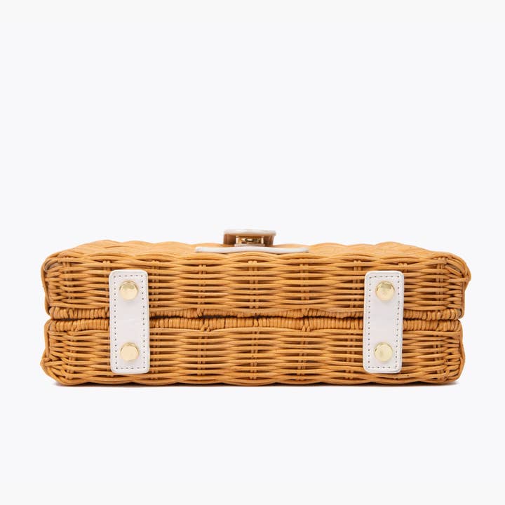 Modern Picnic - Vente Sac/boîte repas - Pochette à Collations en Osier – Pochette d'Été Isolée pour Femmes9