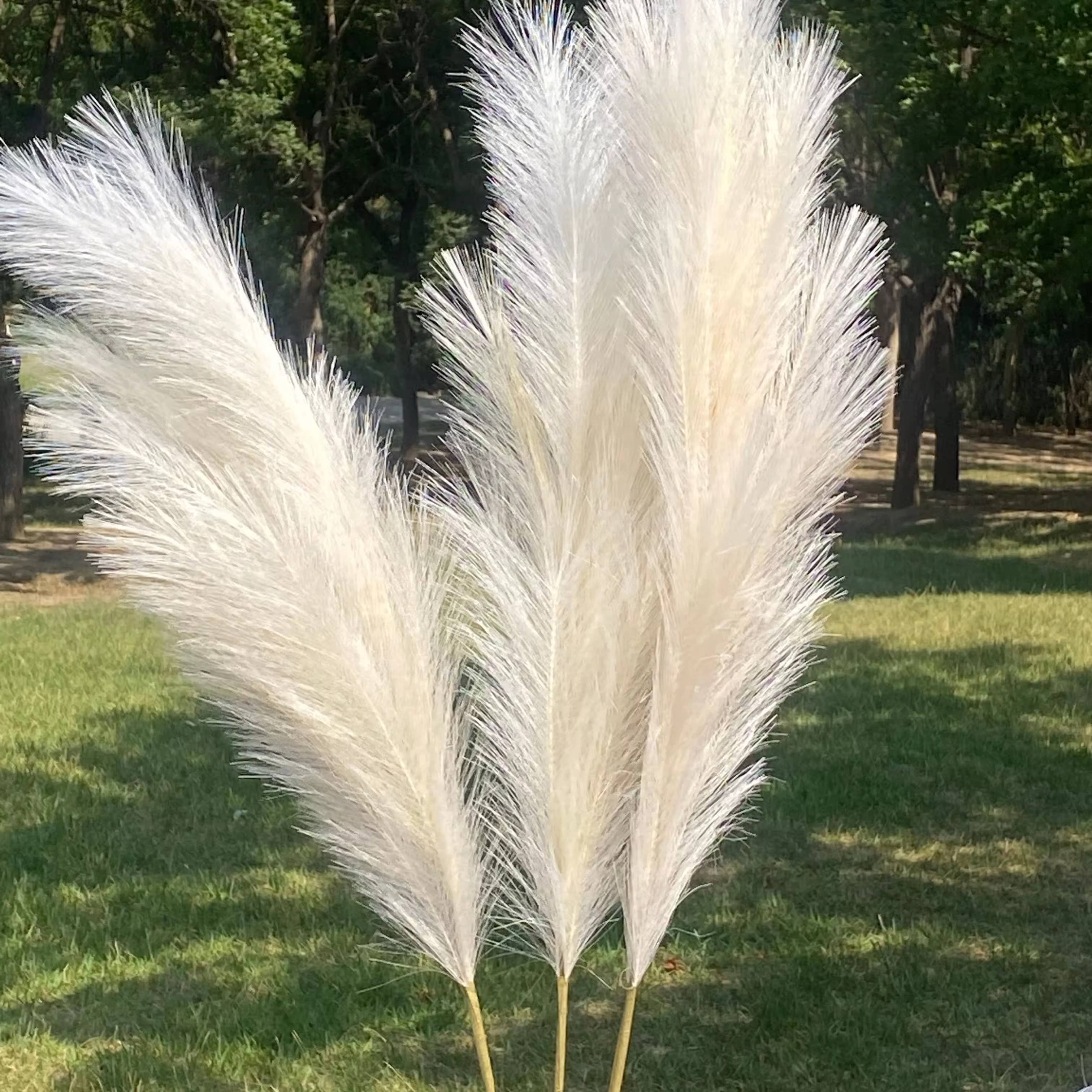 Cwpco – Engroshandel Kunstig plante – 3ft - 8ft Ren Hvid Luksus Kunstig Pampasgræs Træ6